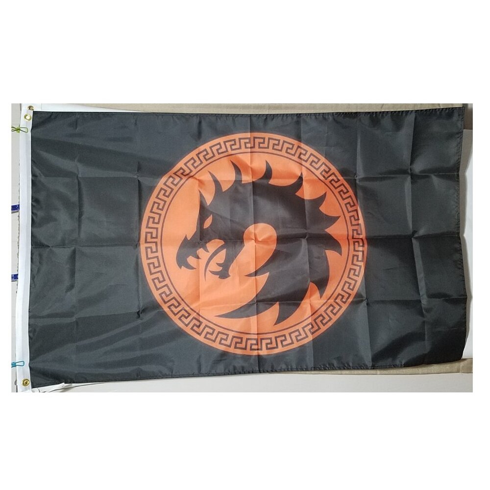 Ender's Game Dragon Army Black Horizontal 3'x5' Flag Banner Orson Scott Card